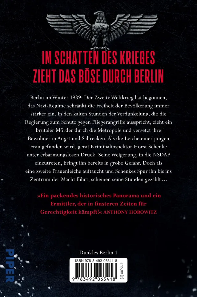Rückansicht des Buches „Verdunkelung“