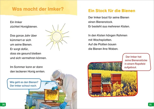 Abbildung 2 von WAS IST WAS Erstes Lesen easy! Band 3. Wie lebt die Honigbiene?