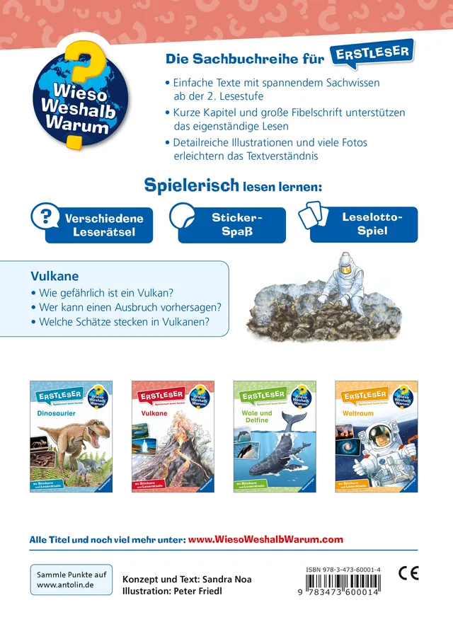 Rückseitenabbildung 1 von Wieso? Weshalb? Warum? Erstleser, Band 2 - Vulkane