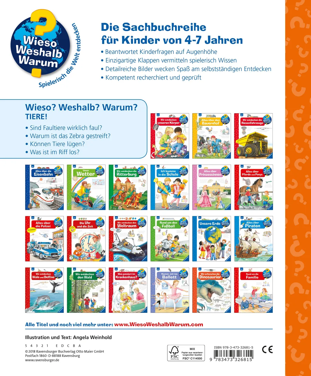 Rückseitenabbildung 1 von Wieso? Weshalb? Warum?: Tiere!