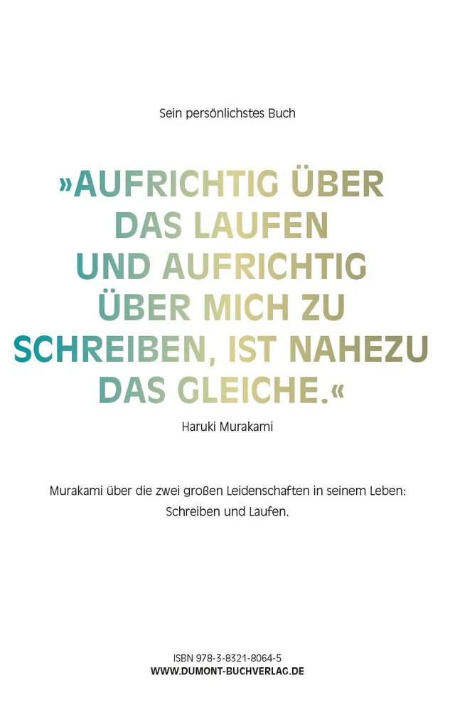 Rückseitenabbildung 1 von Wovon ich rede, wenn ich vom Laufen rede
