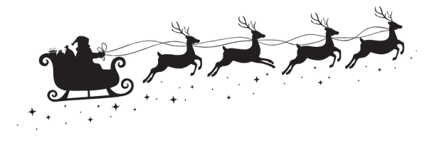 Weihnachtsschlitten am Himmel