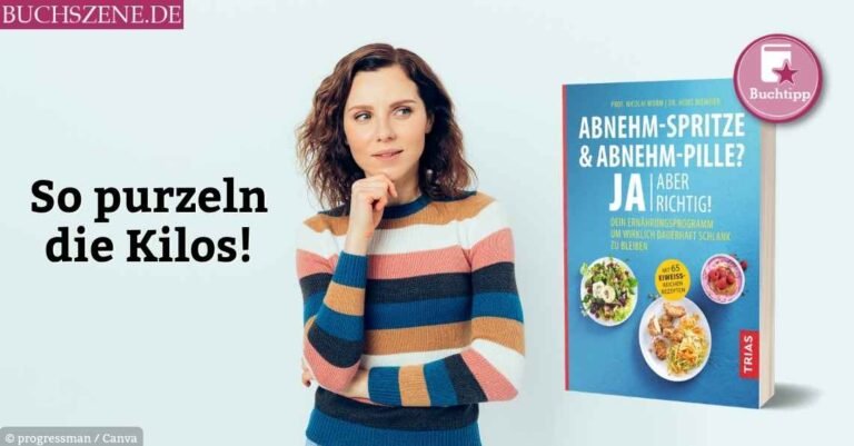 Beitragsbild für den Buchtipp „Abnehm-Spritze & Abnehm-Pille“
