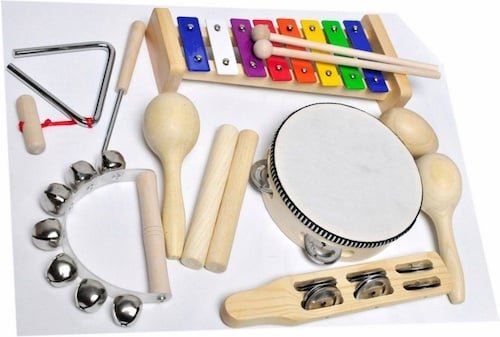 Clifton Percussion-Set »9 teiliges Kinder Percussion Set mit CD«