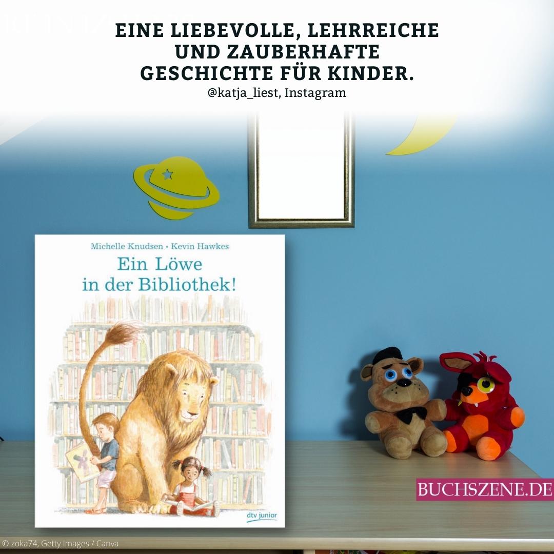 Ein Löwe in der Bibliothek