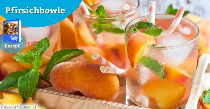 Pfirsichbowle Rezeptbild