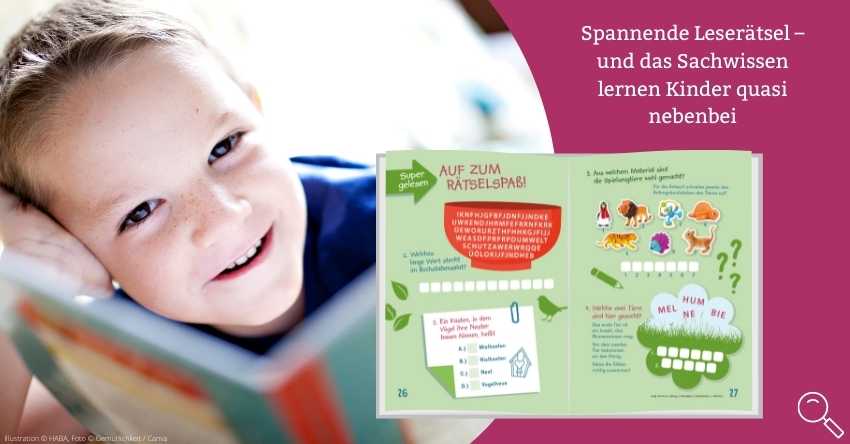 Spannende Leserätsel - und das Sachwissen lernen Kinder quasi nebenbei