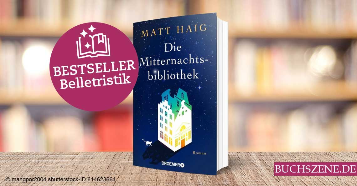 Titelbild Bestseller Belletristik Die Mitternachtsbibliothek
