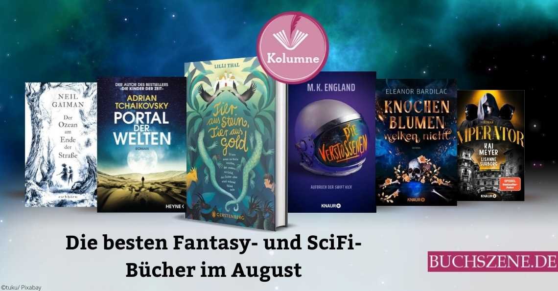 Titelbild Scifi-Fantasy Buchtipps August 2021