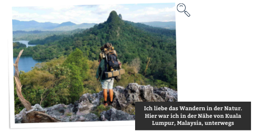Ich liebe das Wandern in der Natur. Hier war ich in der Nähe von Kuala Lumpur, Malaysia, unterwegs